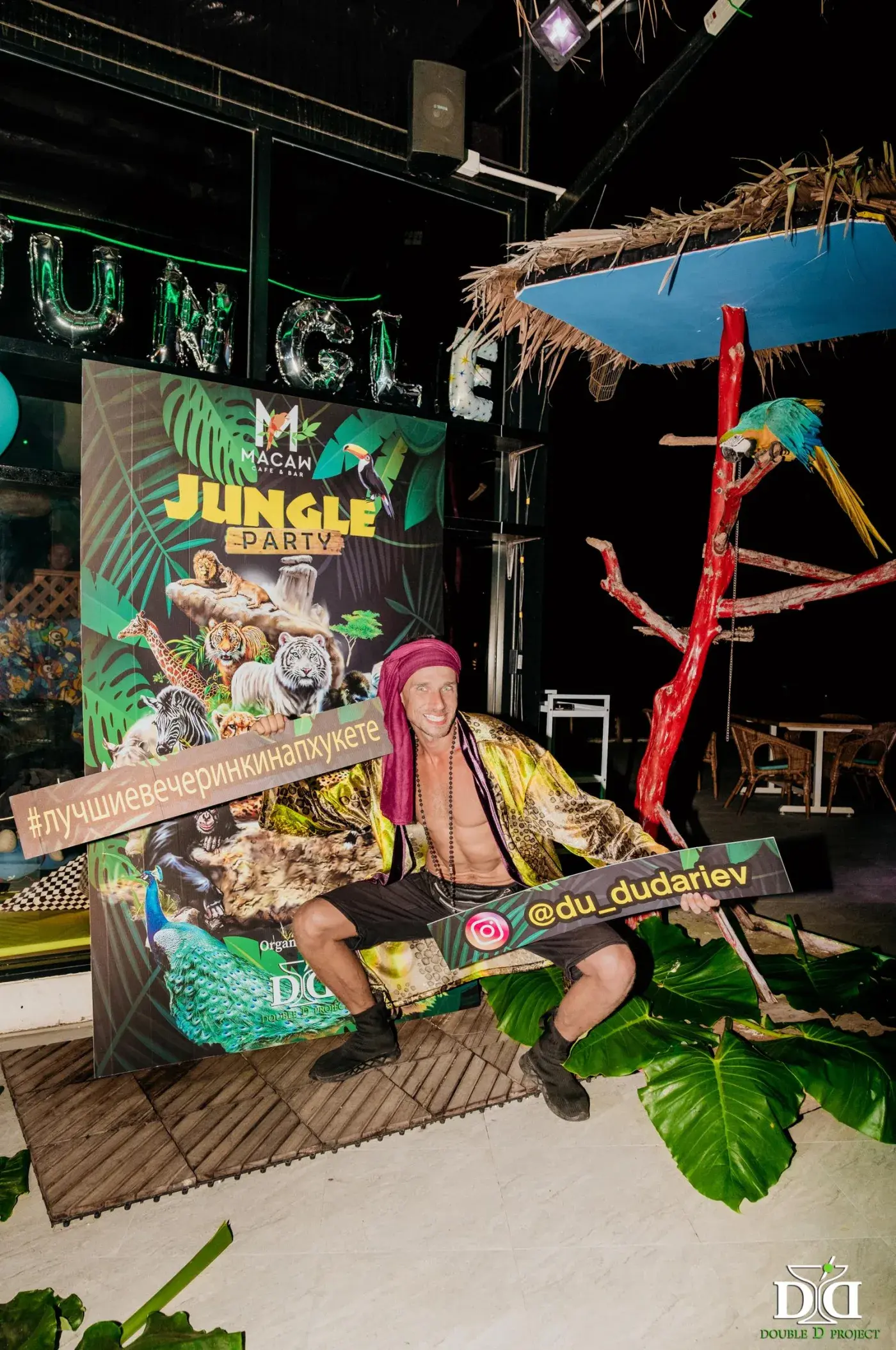 Jungle Party at Macaw — a jungle themed party in Phuket — photo 18